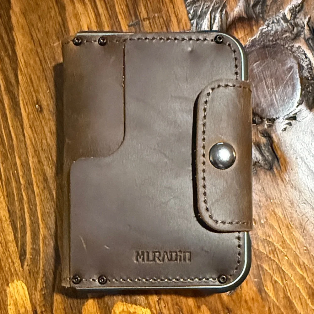 Muradin Dark Brown Leather Card Holder